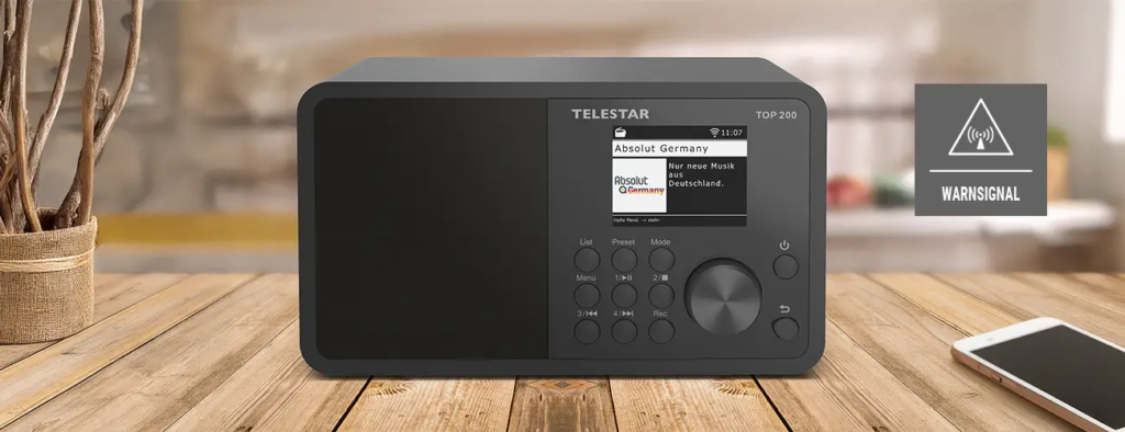 Telestar-Digitalradios mit ASA-Warnfunktion