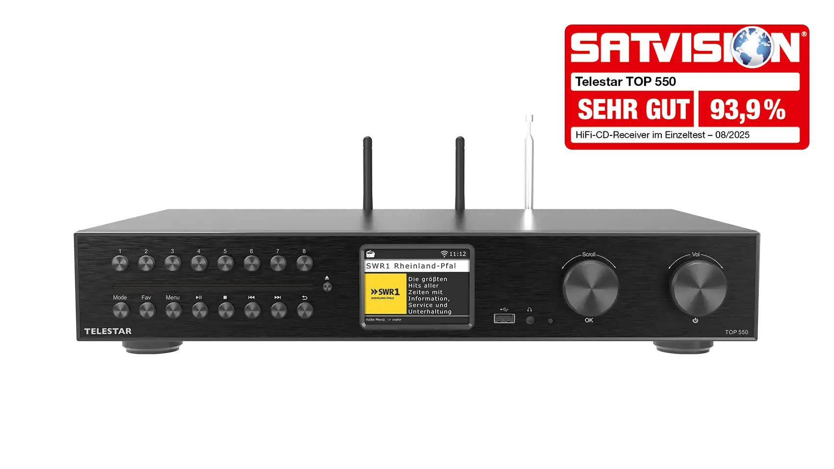 TELESTAR TOP 550 DAB+ HiFi All-in-One System mit CD