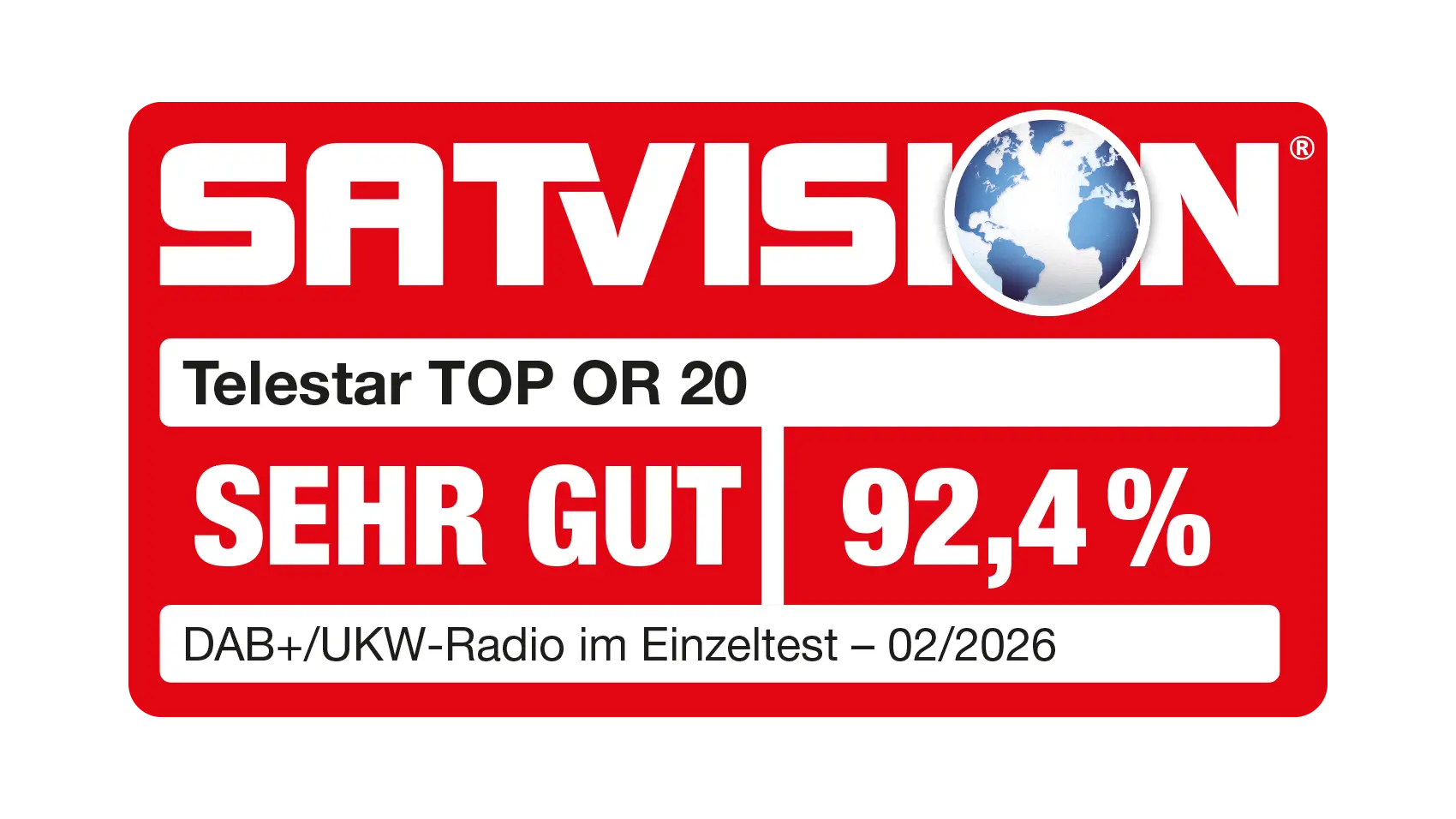 TELESTAR TOP OR 20 Testlogo Satvision