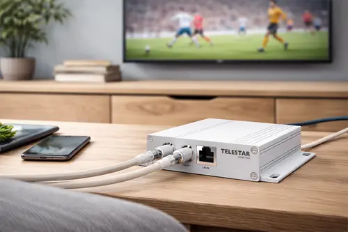 SAT>IP Router von TELESTAR zur Verteilung von Satellitensignalen im Heimnetzwerk